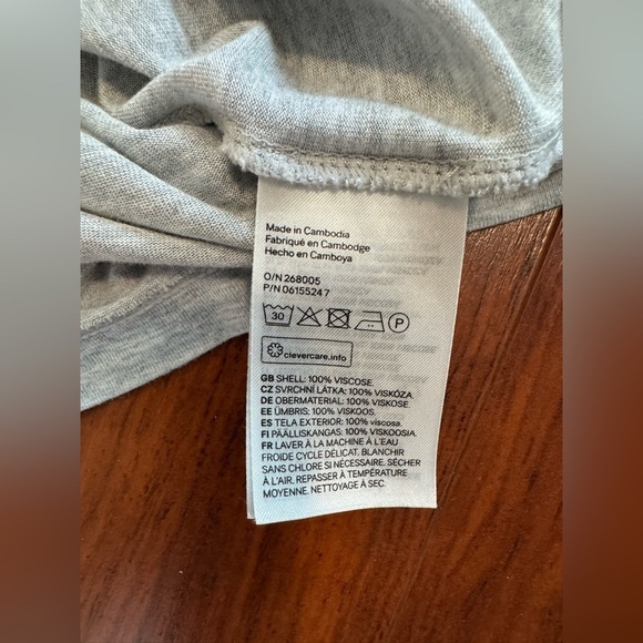 Casual Gray T-Shirt Dress - Picture 4 of 4